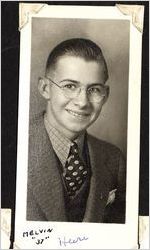 Photograph of graduate Melvin Heere, Minot, North Dakota, 1937