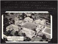 Photograph of the A.S.T.P. barracks at the Alabama Polytechnic Institute, Auburn, Alabama, 1944 Summer