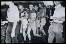 Photograph of shirt tail parade, Coordinate College, Athens, Georgia, 1942