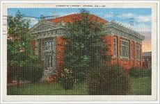 Postcard of Carnegie library, State Normal School, Athens, Georgia