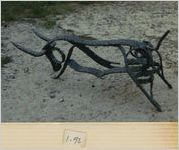 "1-92" Steel Sculpture of Bull with Three Legs