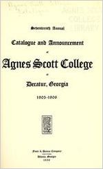 Seventeenth Annual Catalogue and Announcement of Agnes Scott College