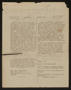 The Dradle, June. 1936