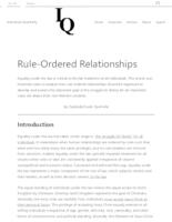 Rule-Ordered Relationships