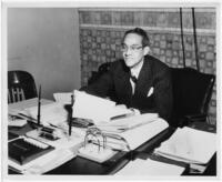 Raymond Alexander at his Desk, circa 1960