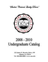 Clark Atlanta University Undergraduate Catalog, 2008-2010
