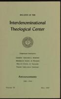 Bulletin of the Interdenominational Theological Center Vol. 6, May 1965