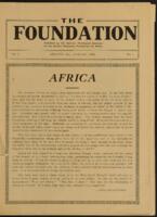 The Foundation vol. 7 no. 1