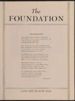 The Foundation vol. 38 no. 1