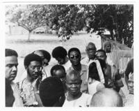 People Stand Together in a Group, circa 1972