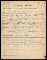 Sanitary Survey, January 22, 1925