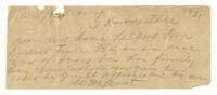 Correspondence from W. M. West, 1931