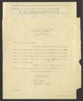 Correspondence Template for P. T. A. Council The Shoe Furnishing Club, 1931