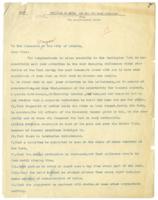 Petition to Mayor Key and the Park Commission, circa 1922