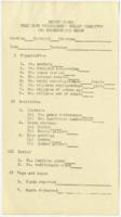 Blank Report for the West Side Unemployment Relief Committee, 1931