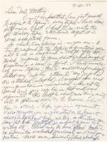 Correspondence from Hale Woodruff to Winifred Stoelting, July 21, 1977