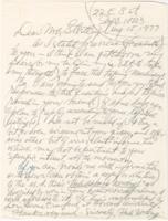 Correspondence from Hale Woodruff to Winifred Stoelting, August 15, 1977