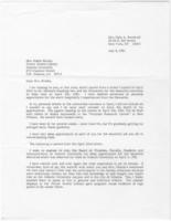 Correspondence from Theresa Woodruff to Hallie Brooks, July 8, 1981