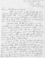 Correspondence from Hale Woodruff to Millicent and Robert Jordan, November 8, 1973