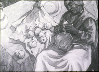 Hale Woodruff, "Old Woman Peeling Apples" Slide, 1927