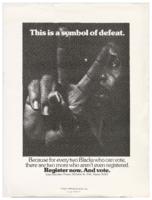 "This is a Symbol of Defeat" Poster, circa 1970