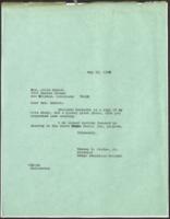 Correspondence Between Vernon E. Jordan, Jr. and Allie Hubert, May 25, 1968