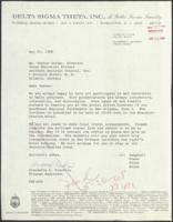 Correspondence Between Voter Education Project and Delta Sigma Theta, Inc., May 22, 1968