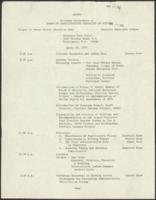 Agenda Strategic Conference on "Removing Administrative Obstacles to Voting", April 17, 1972