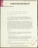 Correspondence Between Election Systems Project and Election Systems Project Conference Participants, September 11, 1973