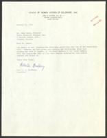 Correspondence Between John Lewis and Roberta Bradbury, October 11, 1971