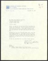 Correspondence Between Mr. John Lewis and Mrs. Grant Staton, September 27, 1971
