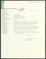 Correspondence Between Mr. John Lewis and Mrs. Gordon Sumner Jr., September 16, 1971