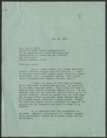 Correspondence Between Mrs. Leo J. Hirth and Marvin Wall, May 20, 1968
