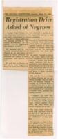 "Registration Drive Asked of Negroes", March 12, 1966
