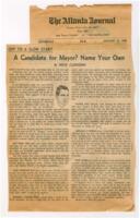 "A Candidate for Mayor? Name Your Own", January 17, 1969