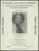Voter Rally With Geraldine Thompson as Keynote Speaker, 1983
