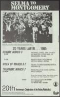 "Selma to Montgomery, 20 Years Later", 1985