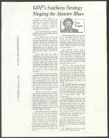 "GOP's Southern Strategy Singing the Atwater Blues", March 9, 1989
