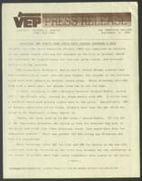 VEP Press Release, September 14, 1982