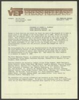 VEP Press Release, February 5, 1982