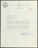 Correspondence from Volma Overton to Vernon Jordan, October 13, 1966