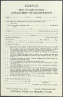 Sample Registration Application, circa 1966