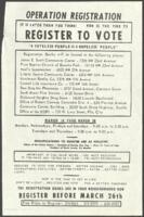 "Operation Registration", circa 1966