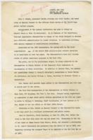 Press Release on Cora T. Walker, August 10, 1960