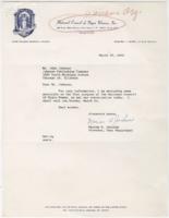 Correspondence Between Mr. John Johnson and Marion H. Jackson, March 19, 1964