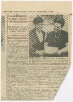 "Three to Be Honored by Negro Group at Plaza Dinner", December 4, 1966