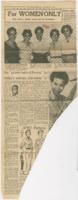 "No 'Power Behind the Throne' for Today's Woman, She Wants 'In'" Article, August 25, 1958