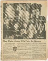 "They Made History With Votes For Women", April 17, 1952