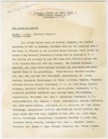 Press Release on Mrs. Vivian Carter Mason, circa 1960