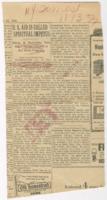 "U. S. Aid Is Called Spiritual Impetus" Article, November 13, 1953